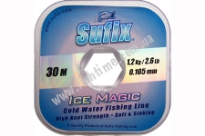  Sufix ICE MAGIC 30M+PVC 0.105mm/2.6LB/CRYSTAL CLEAR,  SUFIX