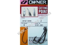   Owner Offset Worm Cutting Point 6  Black Chrome 5101-02