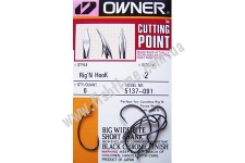   Owner RigN Hook Cutting Point 6  Black Chrome 5137-02