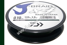 DAIWA  J-Braid x4 0,10mm 3,8kg 135m dg