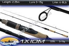 Спиннинг Fishing ROI Axiom 3-15g 2.25m (25шт/ящ) (M202)