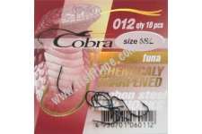 Крючки Cobra FUNA BLACK hooks 10 pcs. 006