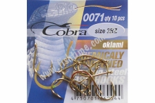 Крючки Cobra OKIAMI BRONZE hooks 10pcs. 002