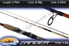 Fishing ROI Zander 8-38g 2.70m (25/) (M202)